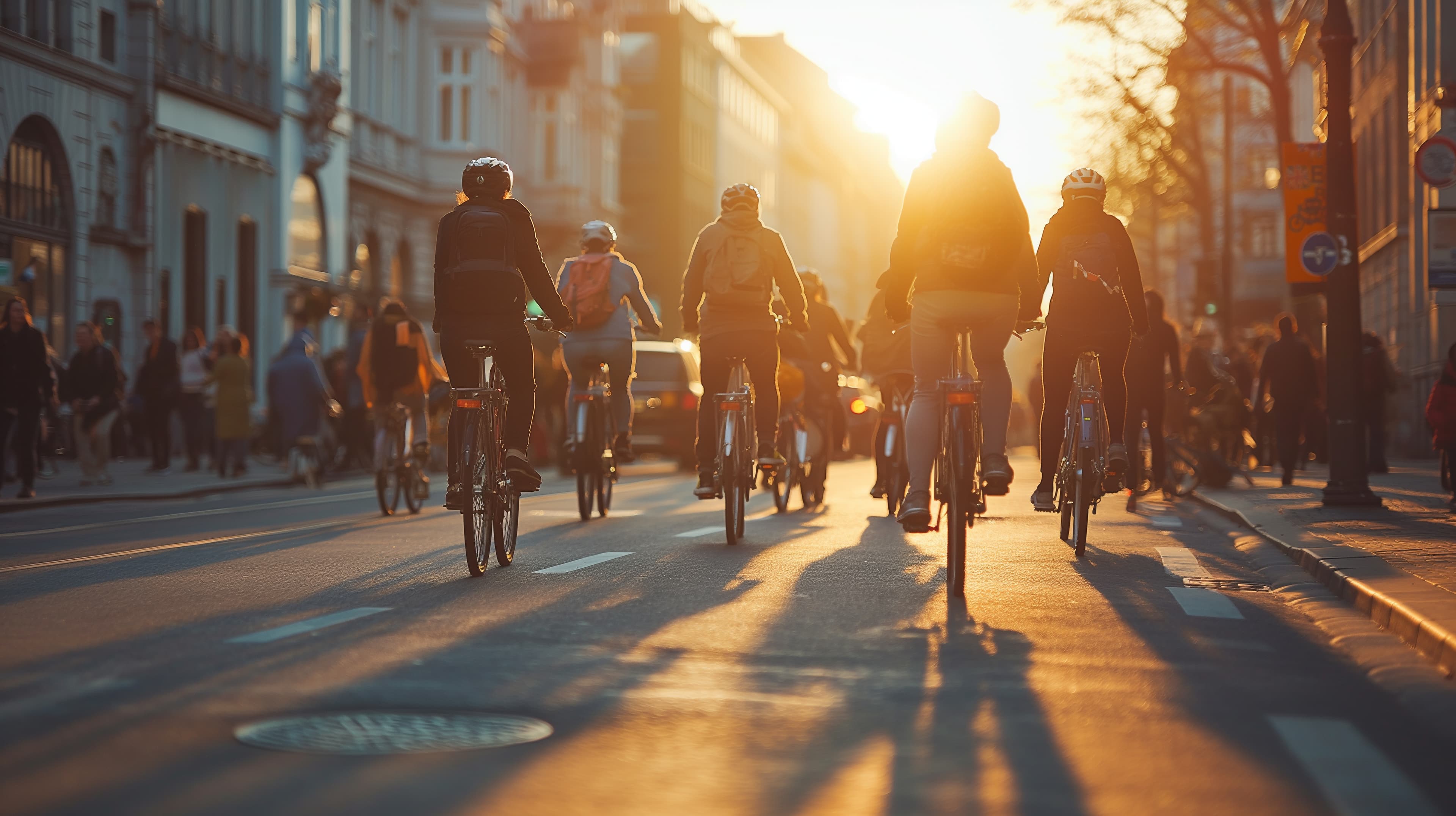 Cyclists in London